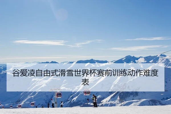 谷爱凌自由式滑雪世界杯赛前训练动作难度表